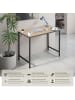 tectake Schreibtisch Jenkins Höhe 75,5 cm, Industrial Holz hell, Eiche Sonoma