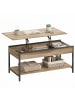 VASAGLE Couchtisch Barnet in Kamelbraun-Schwarz - (B)100 x (H)63 x (T)50 cm