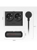 Orico PDC25 25W 6-in-1 Steckdosenleiste (2x Netzanschluss + 2x USB-A + 2x USB-C)