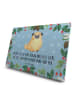 Mr. & Mrs. Panda Adventskalender Mops mit Spruch in Eisblau