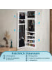COSTWAY Schmuckschrank hängend in Weiß