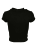 Urban Classics Cropped T-Shirts in black/white