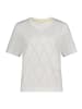 CARTOON Kurzarm-Shirt mit Rundhalsausschnitt in Patch Cream/Pink