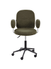 Beliani Bürostuhl MORAGA in Grün/Schwarz - (W) 58 x (H) 80 x (L) 58 cm
