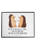 Mr. & Mrs. Panda Schreibtischunterlage Igel Liebe mit Spruch in Weiß