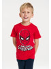 Logoshirt T-Shirt Spider-Man Mask in rot