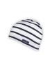 SCHIETWETTER Beanie Mütze gestreift, Baumwolle, in weiß-navy