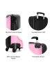 NoBoringSuitCases Suitcase, Handgepäck, Koffer, Trolley, Reisekoffer Rosa Flugzeugdesign