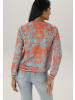 Aniston SELECTED Shirtbluse in orange-hellblau-weiß