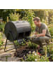 COSTWAY 142L Trommel-Komposter in Schwarz
