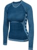 Hummel T-Shirt Hmlclea Multisport Damen in NAVY PEONY/FADED DENIM