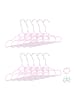 relaxdays 20x Kinderkleiderbügel in Hellrosa