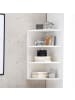 KADIMA DESIGN Eckregal 30 x 60 x 30 cm WL5.843 Holz Wandregal Eck Hängeregal, in Weiß