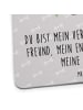 Mr. & Mrs. Panda Untersetzer Hund Dame mit Spruch in Grau Pastell