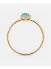 Diamant L'éternel Ring, mit Smaragd, 375 Gelbgold