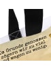 Mr. & Mrs. Panda Henkeltasche Giraffe Zufrieden Design mit Spruch in Weiß