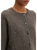 Marc O'Polo Tweed-Cardigan regular in Dark Brown
