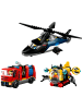 LEGO City 60462 Kombinationsset mit Hubschrauber, Löschauto und U-Boot