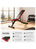 tectake Fitnessbank, rutschfest, 116 x 51 x 122 cm, mit Schnellverstellung