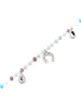 Luxenter Armband aus 925er Sterlingsilber mit Aquamarin-Zirkonia, rhodiniert – Neusne