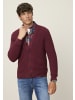 Man's World Strickjacke in bordeaux melange