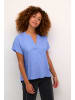 Kaffe Kurzarm-Bluse KAano Regular fit in Ultramarine