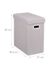 relaxdays Sitzhocker in Beige - (B)48,5 x (H)49 x (T)27 cm