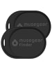 musegear Bluetooth-Schlüsselfinder "Finder mini" in schwarz - 2er Pack