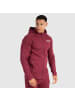 SMILODOX Zip Hoodie Maison in Bordeaux