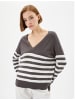 KOTON Sweater in Ekru Gestreift