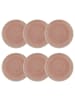 Butlers Butlers Teller SUMATRA 6er-Set in Pink