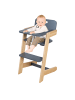 roba Babyhochstuhl 'Nature Up' - Mitwachsend - 3-Punkt-Gurt - Natur / Anthrazit