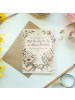 Mr. & Mrs. Panda Geburtstagskarte Blume warm Design mit Spruch in Weiß