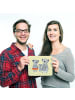 Mr. & Mrs. Panda Mousepad Koala Familie ohne Spruch in Gelb Pastell
