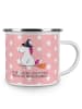 Mr. & Mrs. Panda Pott Einhorn Hexe mit Spruch in Rot Pastell