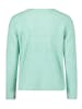 BETTY & CO Strickpullover mit Rundhalsausschnitt in Green Melange