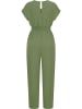Cloud5ive Cloud5ive Jumpsuit in Wickeloptik mit 2-Pockets in military green
