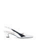 Bianco Slingbacks in SilverMirror