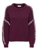 JDY Strickpullover in Winetasting
