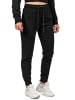 Reichstadt Damen Slim Fit Sporthose Marken-Stick in Black