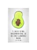 Mr. & Mrs. Panda Gästehandtücher Avocado Kern mit Spruch in Weiß