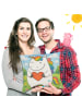 Mr. & Mrs. Panda Dekokissen Einhorn Herz Design ohne Spruch in Weiß