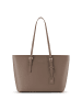 Lazarotti Bologna Leather XL Shopper Tasche Leder 35 cm in taupe