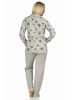 NORMANN Coralfleece Hausanzug Homewear Sternen - 58694 in grau