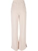 Urban Classics Urban Classics Damen Ladies Heavy Terry Garment Dye Slit Pants in pink