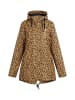 Schmuddelwedda Regenjacke Mit Leo-Print in Schwarz Beige Leo