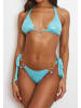 Moda Minx Bikini Hose Mykonos Pendant Hoop Tie Side in Baby Blue Shimmer