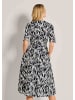 MADELEINE Sommerkleid mit Gürtel, in Wickelform in schwarz / weiß