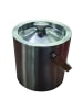 relaxdays Eisbehälter mit Eiszange in Silber - 1,5 Liter
