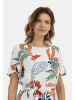 Albee Women Kleid in Wollweiss Mehrfarbig